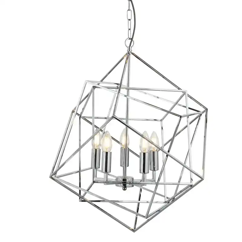 Searchlight 7865-5CC CUBE függőlámpa E14 5x7W Prémium