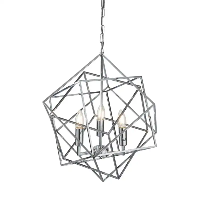 Akciós ár Searchlight 7863-3CC CUBE függőlámpa E14 3x7W
