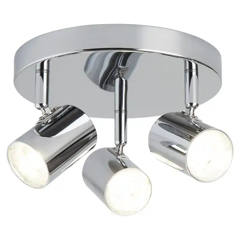 Végkiárusítás Searchlight 3173CC LED mennyezetre szerelhető lámpa Rollo 3x4W 1050lm 3000K - króm