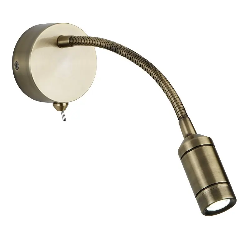 Searchlight 2256AB LED fali lámpa Wall 1x0,5W 24lm 3000K - kapcsoló a lámpatesten, sárgaréz Akciós ár