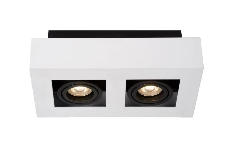 Lucide 09119/11/31 mennyezeti spotlámpa Xirax 2x5W GU10 2200-3000K - Dim to warm Biztonságos fizetés