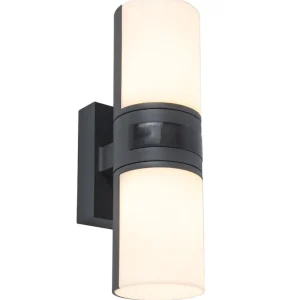 Bestseller Lutec 5198102118 LED kültéri fali lámpa mozgásérzékelővel Cyra 1x15W 3000K IP54 - két forgófejjel