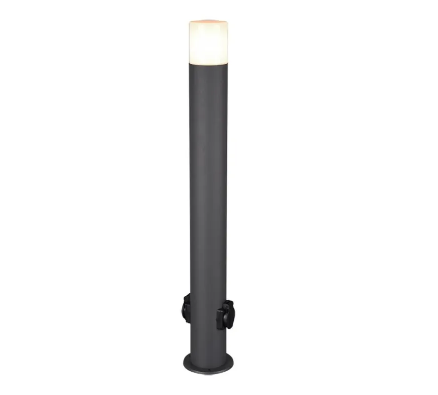 Korlátozott ajánlat Trio 424067142 kültéri oszloplámpa 2 aljzattal Hoosic 1x28W E27
