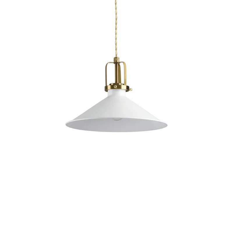 Újdonság Ideal Lux 238173 mennyezeti függő csillár Eris 1x60W E27 - fehérszínű arany kiegészítőkkel