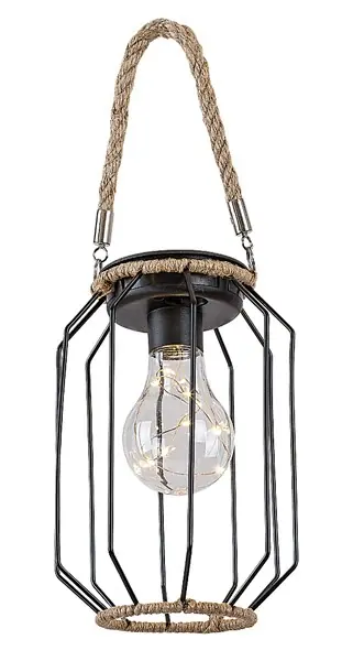Rabalux 98077046 LED napelemes kültéri függőlámpa Sluis 0,2W integrált LED forrás 3lm 3000K Biztonságos fizetés