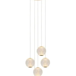 Lucide L134992260 LED mennyezeti függőlámpa CINTRA 5x4,7W integrált LED forrás 5x290lm 2700K Kihagyhatatlan ajánlat