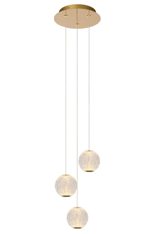 Biztonságos vásárlás Lucide L134991360 LED mennyezeti függőlámpa CINTRA 3x4,7W integrált LED forrás 3x283lm 2700K