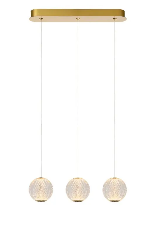 Végkiárusítás Lucide L134991260 LED mennyezeti függőlámpa CINTRA 3x4,7W integrált LED forrás 3x283lm 2700K
