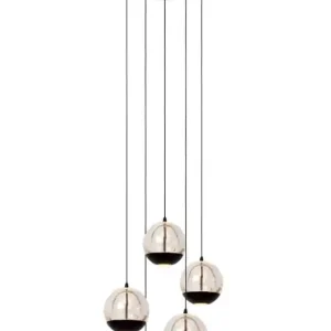 Szezonális akció Lucide L134982430 LED mennyezeti függőlámpa SENTUBAL 5x5,3W integrált LED forrás 5x210lm 2700K