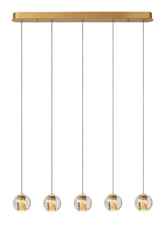 Lucide L134971602 LED mennyezeti függőlámpa DILENKO 5x3,5W integrált LED forrás 5x140lm 2700K Expressz kézbesítés