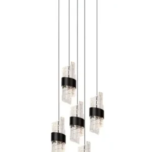 Lucide L134963630 LED mennyezeti függőlámpa KLIGANDE 5x8W integrált LED forrás 5x520lm 2700K Újdonság