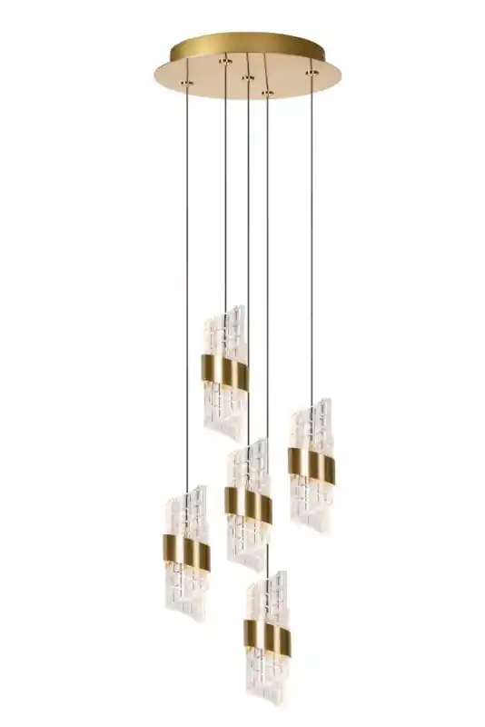 Rendeld meg most Lucide L134963602 LED mennyezeti függőlámpa KLIGANDE 5x8W integrált LED forrás 5x520lm 2700K