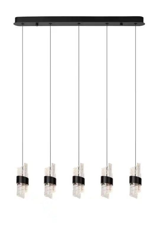 Árengedmény Lucide L134963530 LED mennyezeti függőlámpa KLIGANDE 5x7,8W integrált LED forrás 5x620lm 2700K