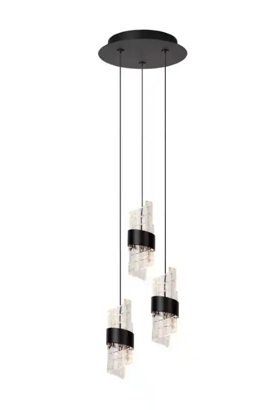Árengedmény Lucide L134962130 LED mennyezeti függőlámpa KLIGANDE 3x8W integrált LED forrás 3x600lm 2700K