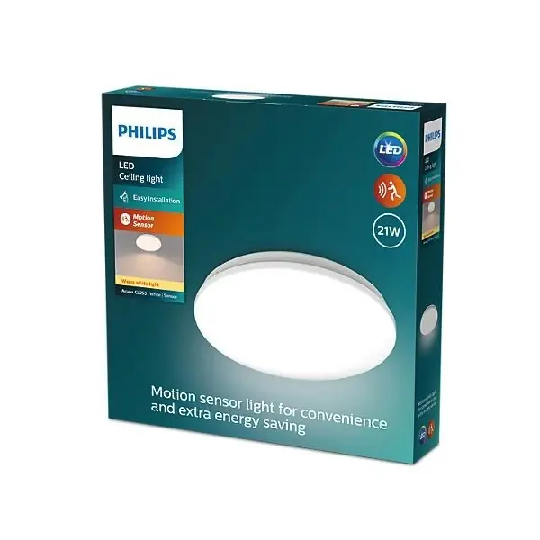 Gyors kiszállítás Philips 8720169296022 LED mennyezetre szerelhető lámpa Acuna 21W integrált LED forrás 2500lm 2700K