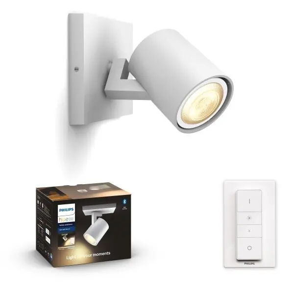 Csak ma Philips Hue 8720169320772 LED fali spotlámpa Runner 4,2W GU10 400lm 2200-6500K