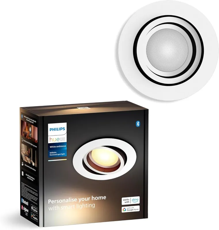 Árcsökkenés Philips Hue 8720169319875 LED süllyeszthető lámpa Milliskin 4,2W GU10 400lm 2200-6500K
