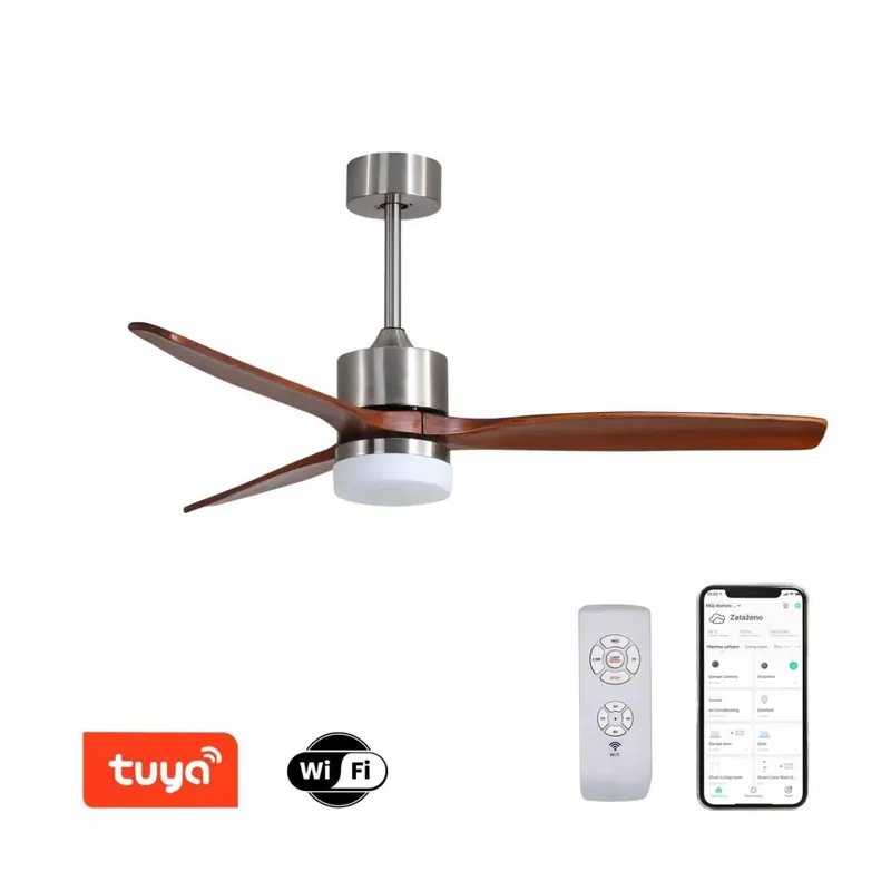 Gyors szállítás Immax NEO LITE 07165-S LED ventilátor világítással ELEGANTE 18W integrált LED forrás 1500lm 3000-6000K
