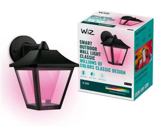Kedvezményes ár Philips WiZ Colors 8720169076181 LED kültéri fali lámpa 9,5W integrált LED forrás 900lm