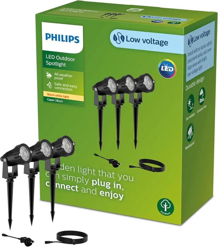 Alacsony ár Philips 8720169269392 LED alacsony feszültségű kültéri világítás Caper 3W integrált LED forrás 2700K