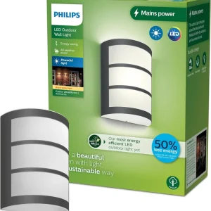 Azonnali szállítás Philips 8720169269170 LED kültéri fali lámpa Python 3,8W integrált LED forrás 800lm 2700K
