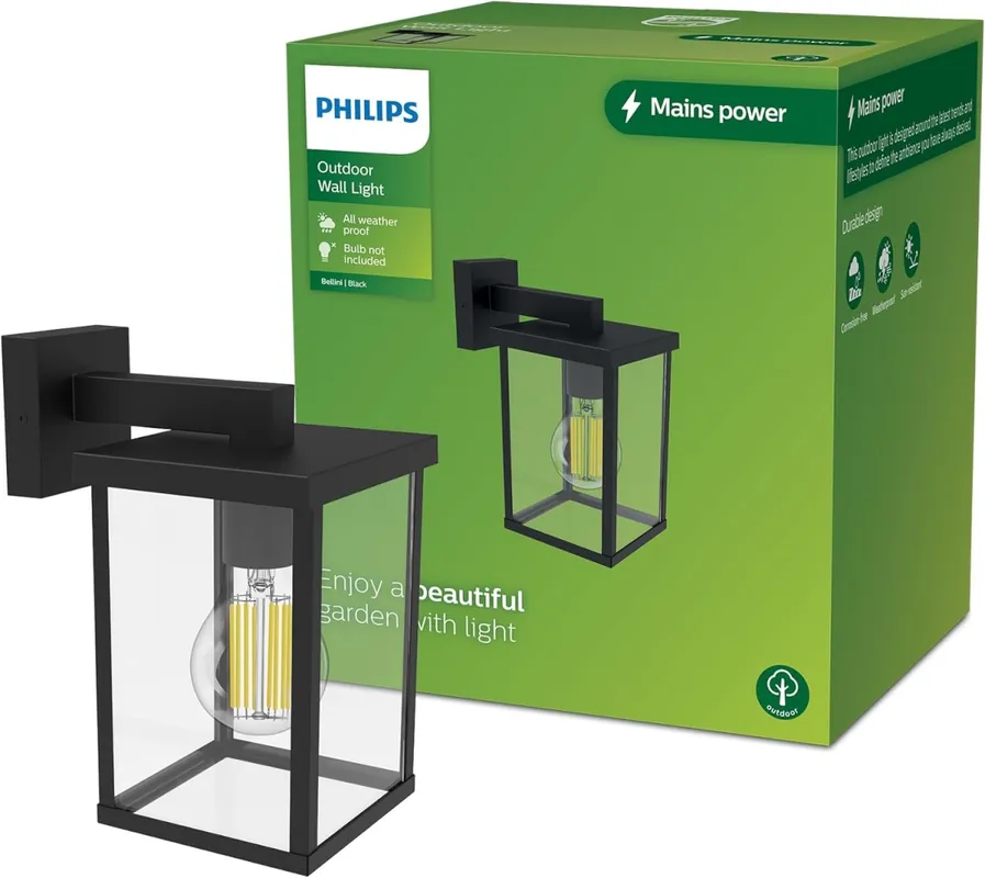 Utolsó esély Philips 8720169266377 kültéri fali lámpa Bellini E27