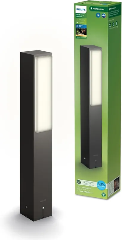Újdonság Philips 8720169257351 LED kültéri oszloplámpa Stratosphere 3,8W integrált LED forrás 800lm 2700K