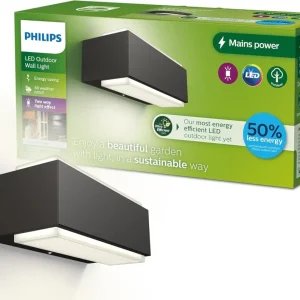 Árcsökkenés Philips 8720169257313 LED kültéri fali lámpa Stratosphere 3,8W integrált LED forrás 800lm 2700K