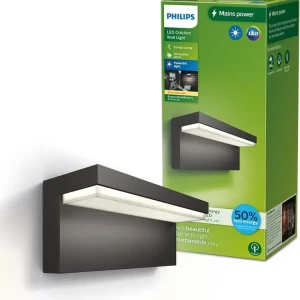 Árcsökkenés Philips 8720169257252 LED kültéri fali lámpa Bustan 3,8W integrált LED forrás 800lm 2700K
