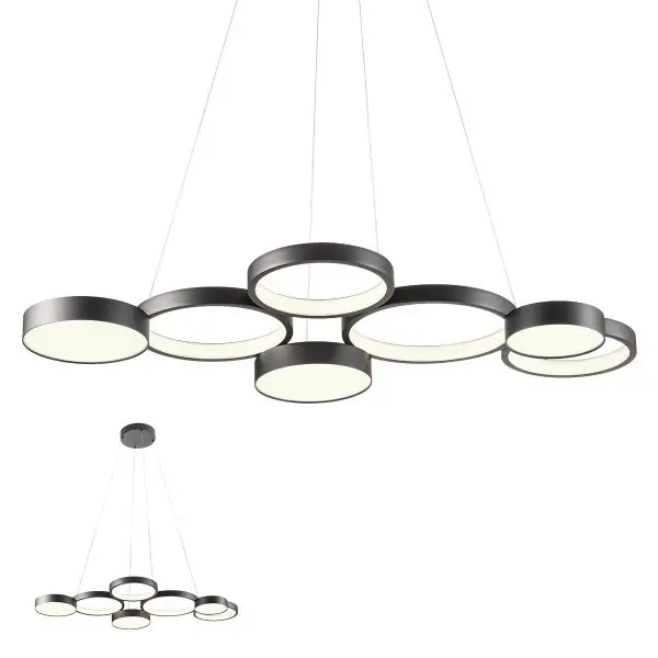 Végkiárusítás Redo 01-2547 LED mennyezeti függőlámpa CRONOS 65W integrált LED forrás 4137lm 3000K