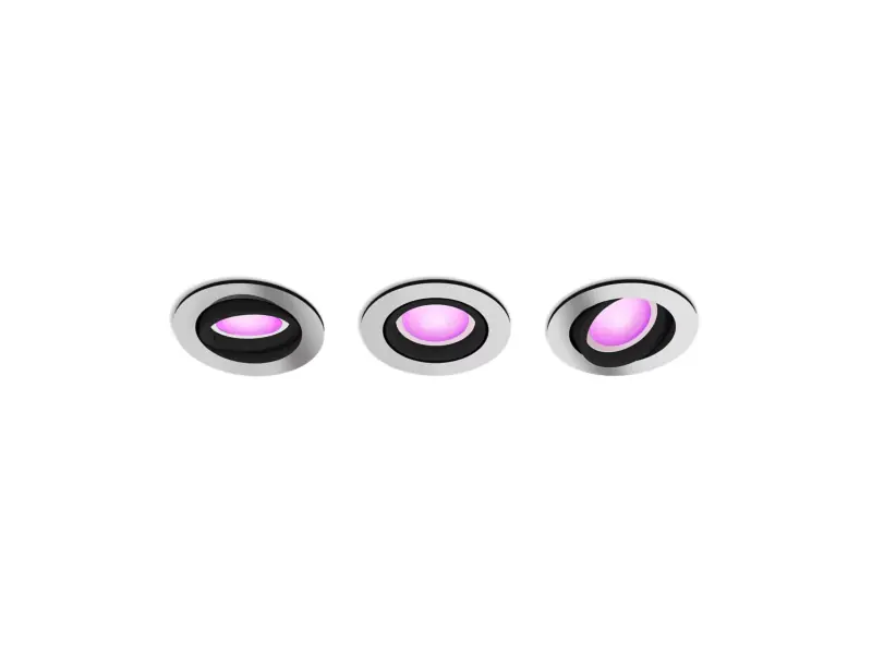 Vásárlói kedvenc Philips Hue 8720169318854 LED süllyeszthető lámpakészlet Centura 3x4,2W GU10 3x350lm 2000-6500 RGBK